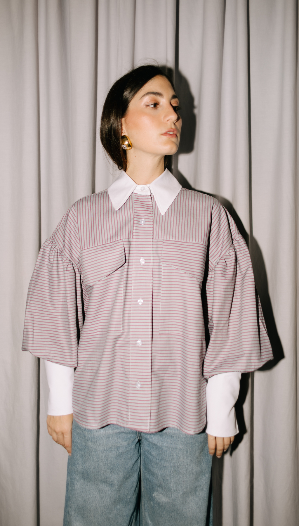 CAMISA AZUCENA VINO