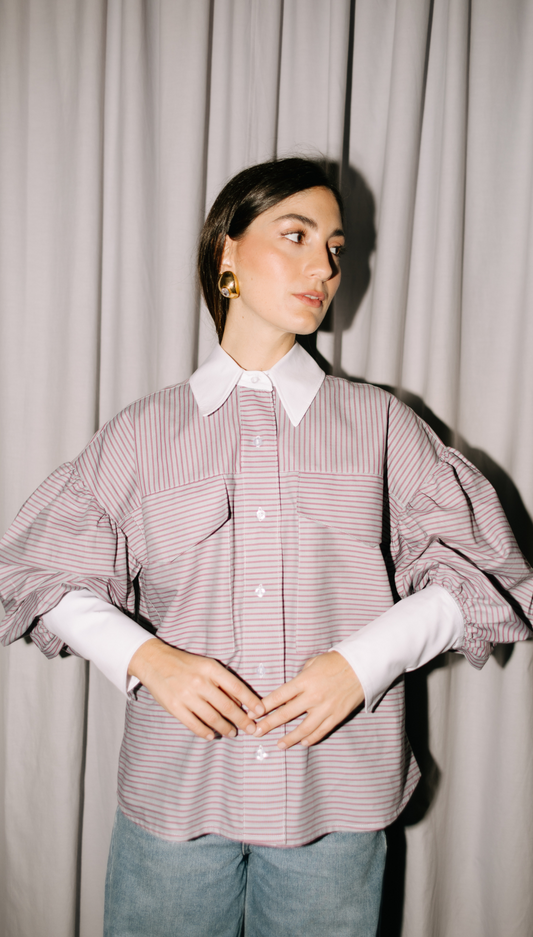 CAMISA AZUCENA VINO