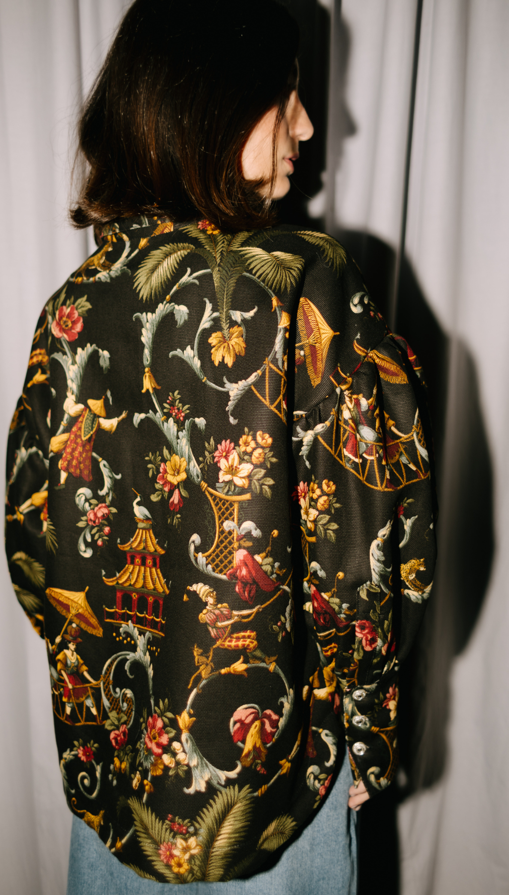 SOBRECAMISA GARDENIA NEGRA