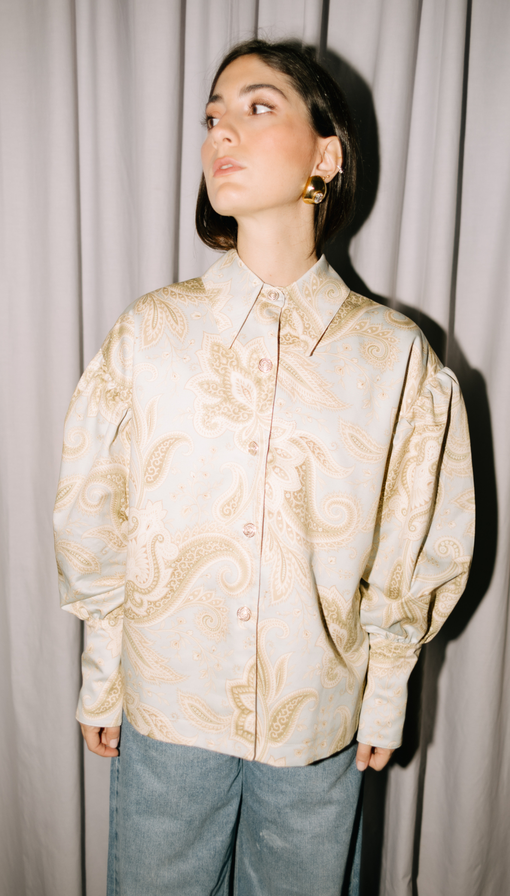 SOBRECAMISA GARDENIA AZUL