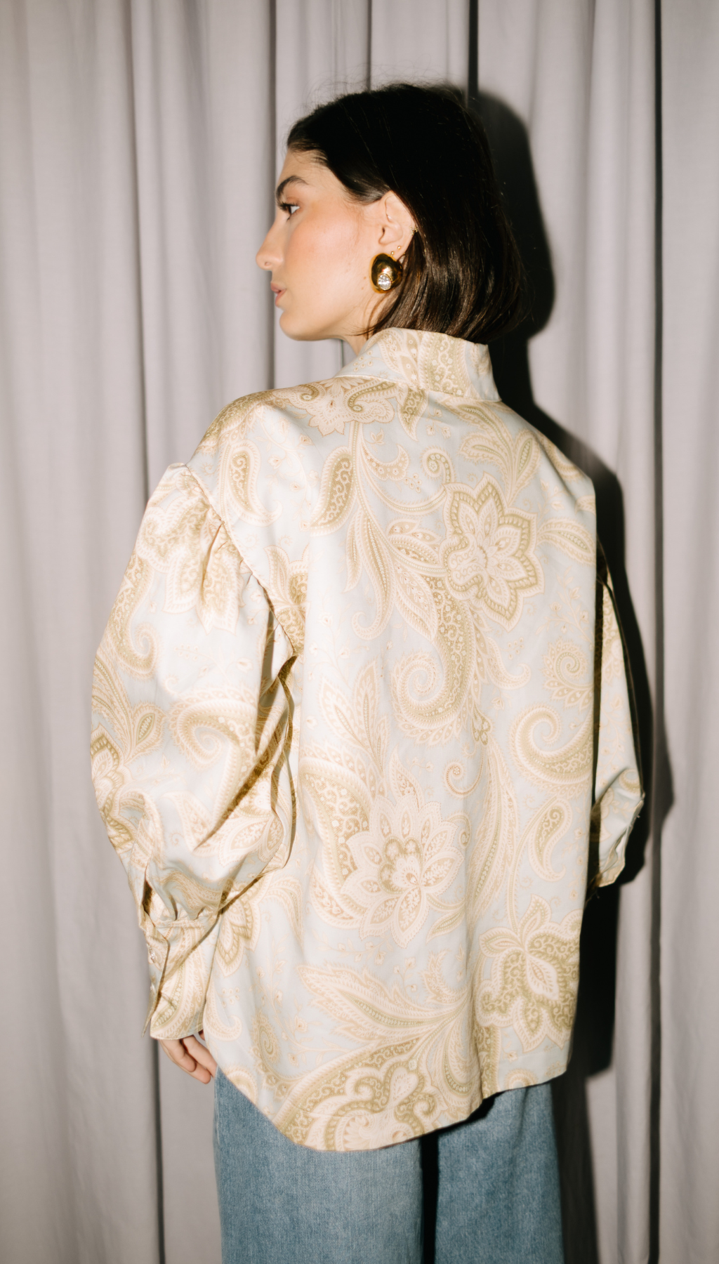 SOBRECAMISA GARDENIA AZUL