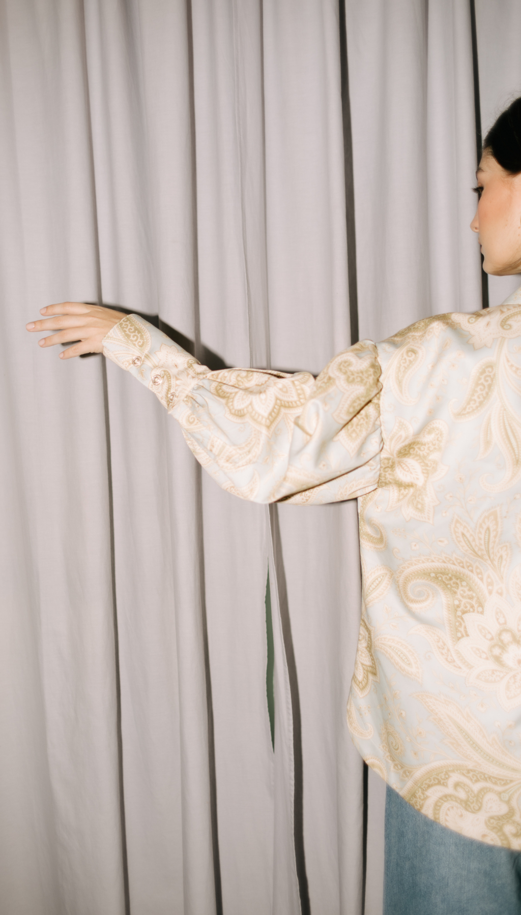 SOBRECAMISA GARDENIA AZUL