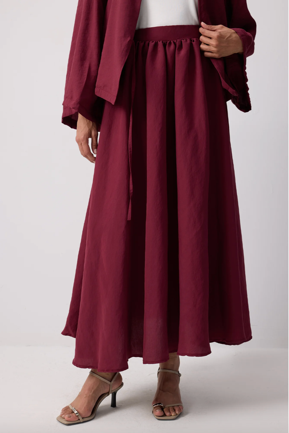 SET KIMONO FALDA