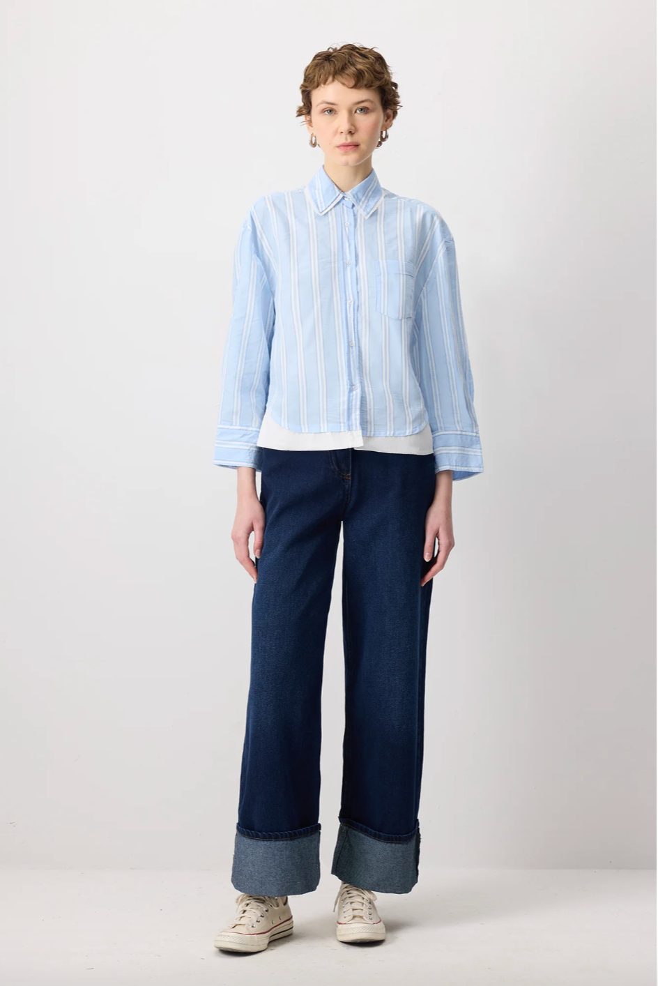 CAMISA AZUL RAYAS