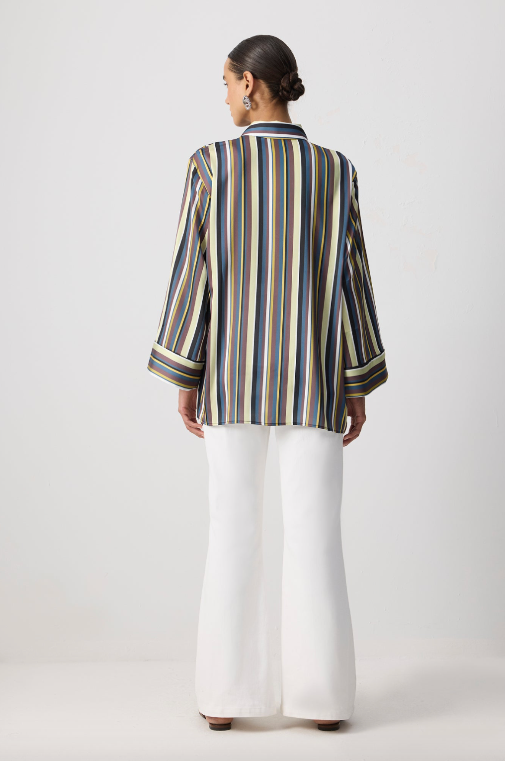 CAMISA SATINADA RAYAS