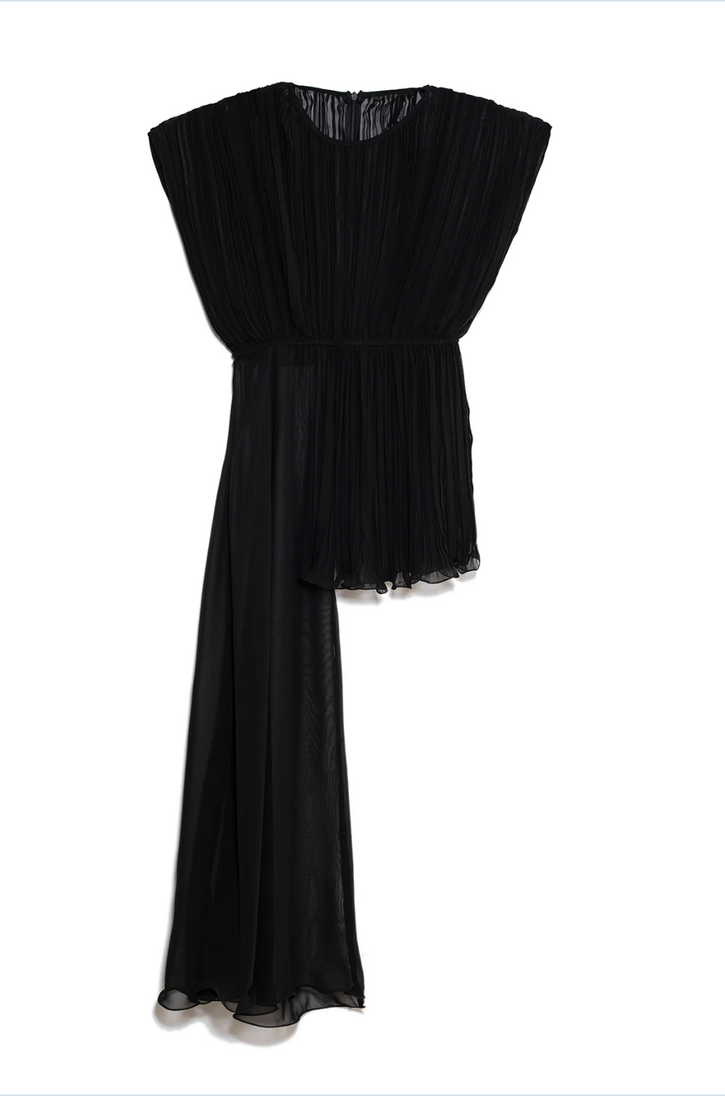 TOP ASIMETRICO NEGRO