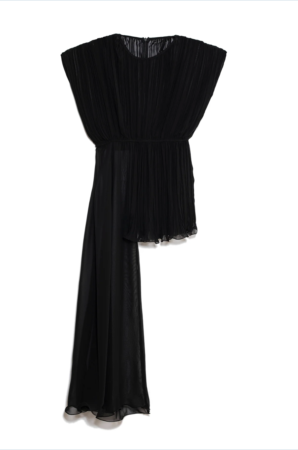 TOP ASIMETRICO NEGRO