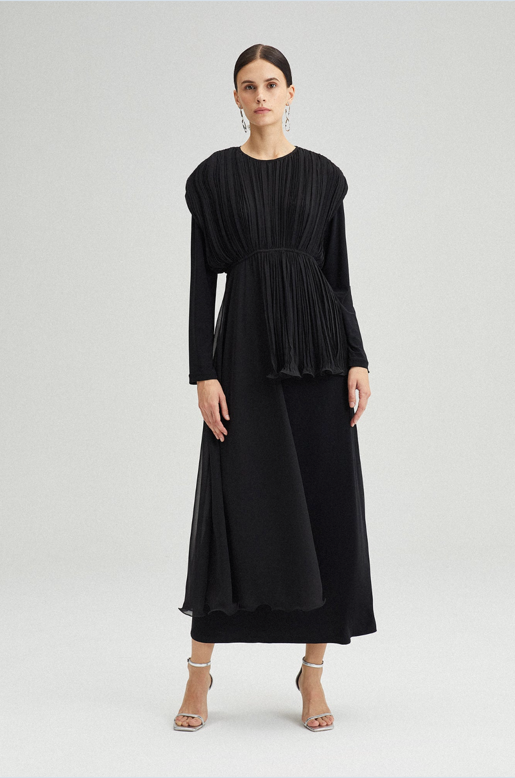 TOP ASIMETRICO NEGRO