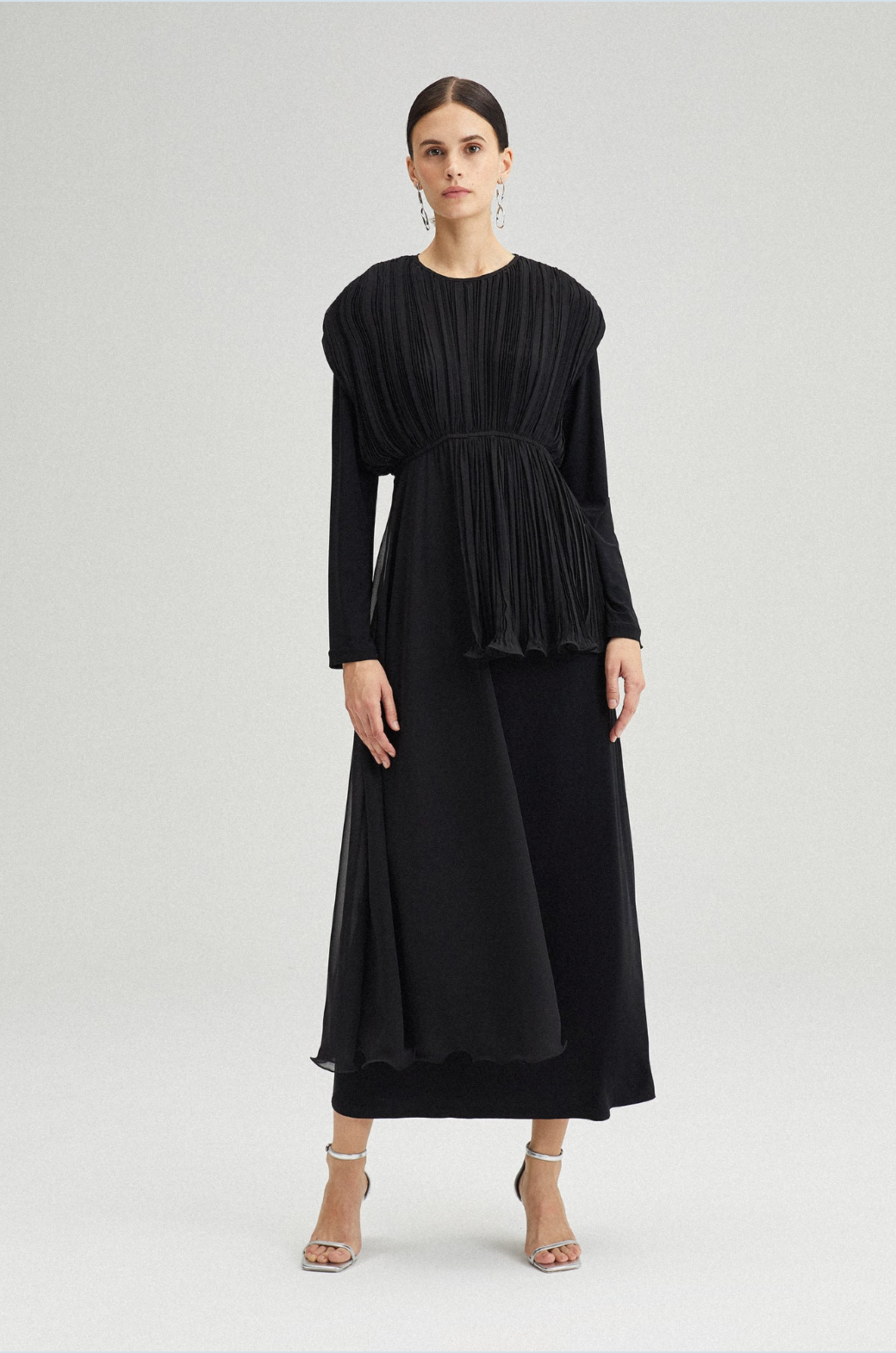 TOP ASIMETRICO NEGRO