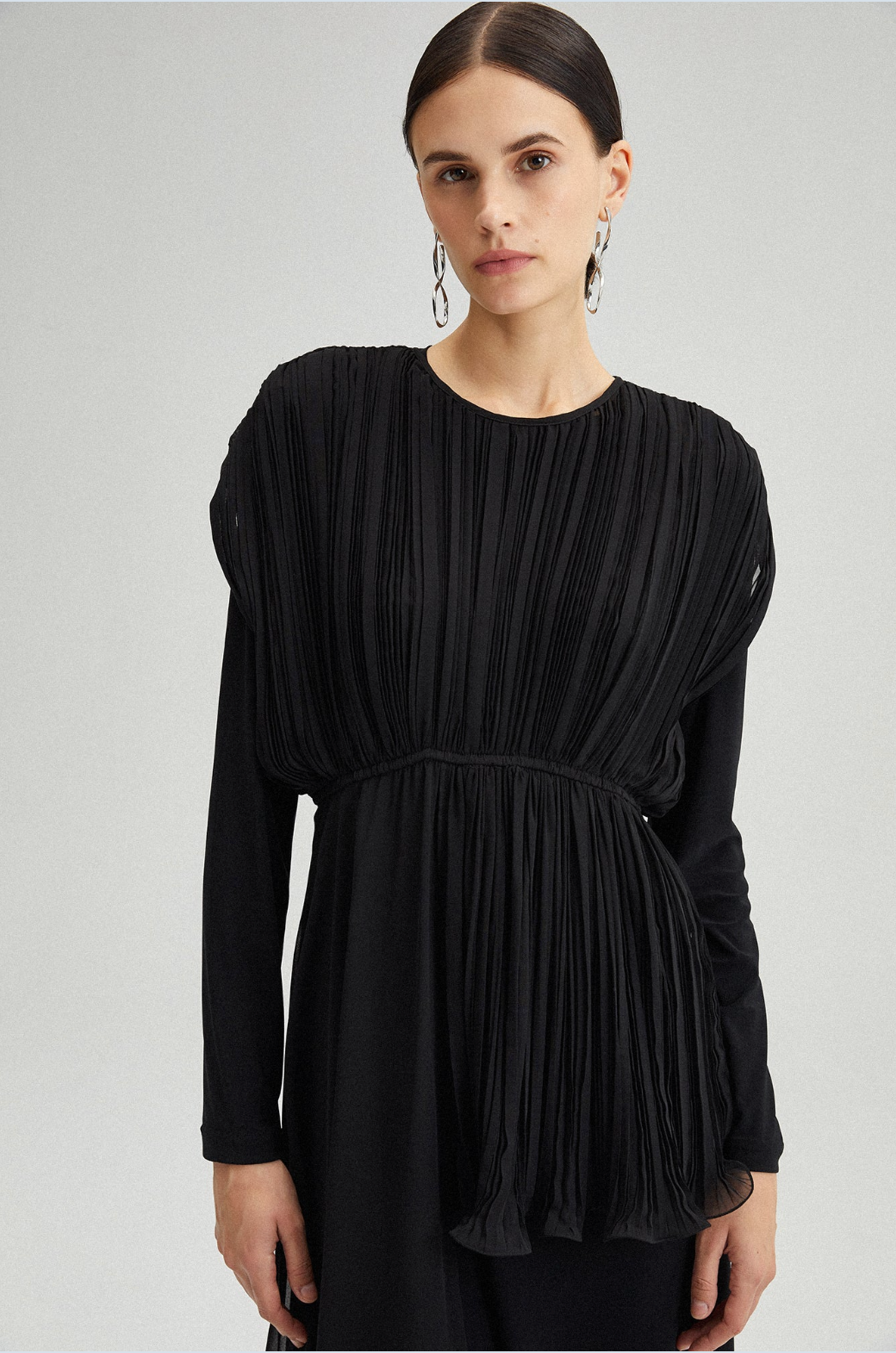 TOP ASIMETRICO NEGRO