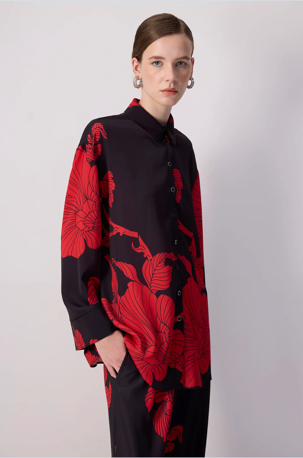 SET PANTALÓN ROJO Y NEGRO