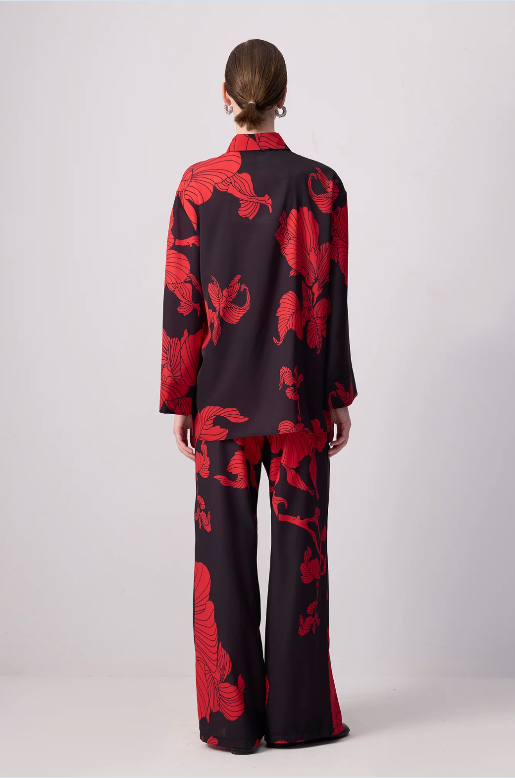 SET PANTALÓN ROJO Y NEGRO