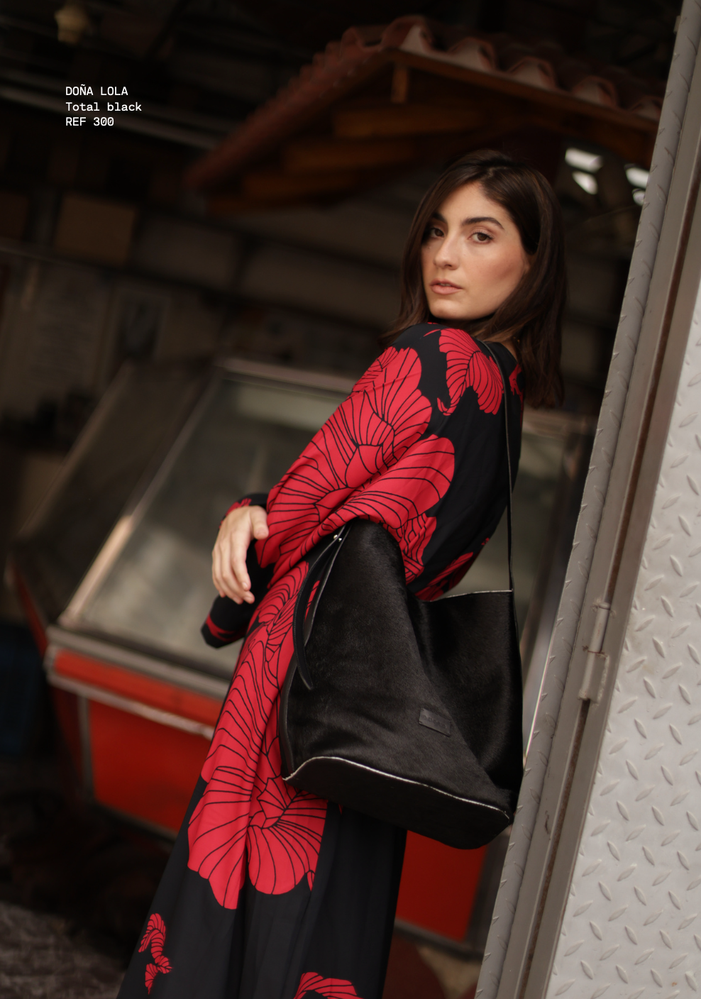 BOLSO DOÑA LOLA TOTAL BLACK