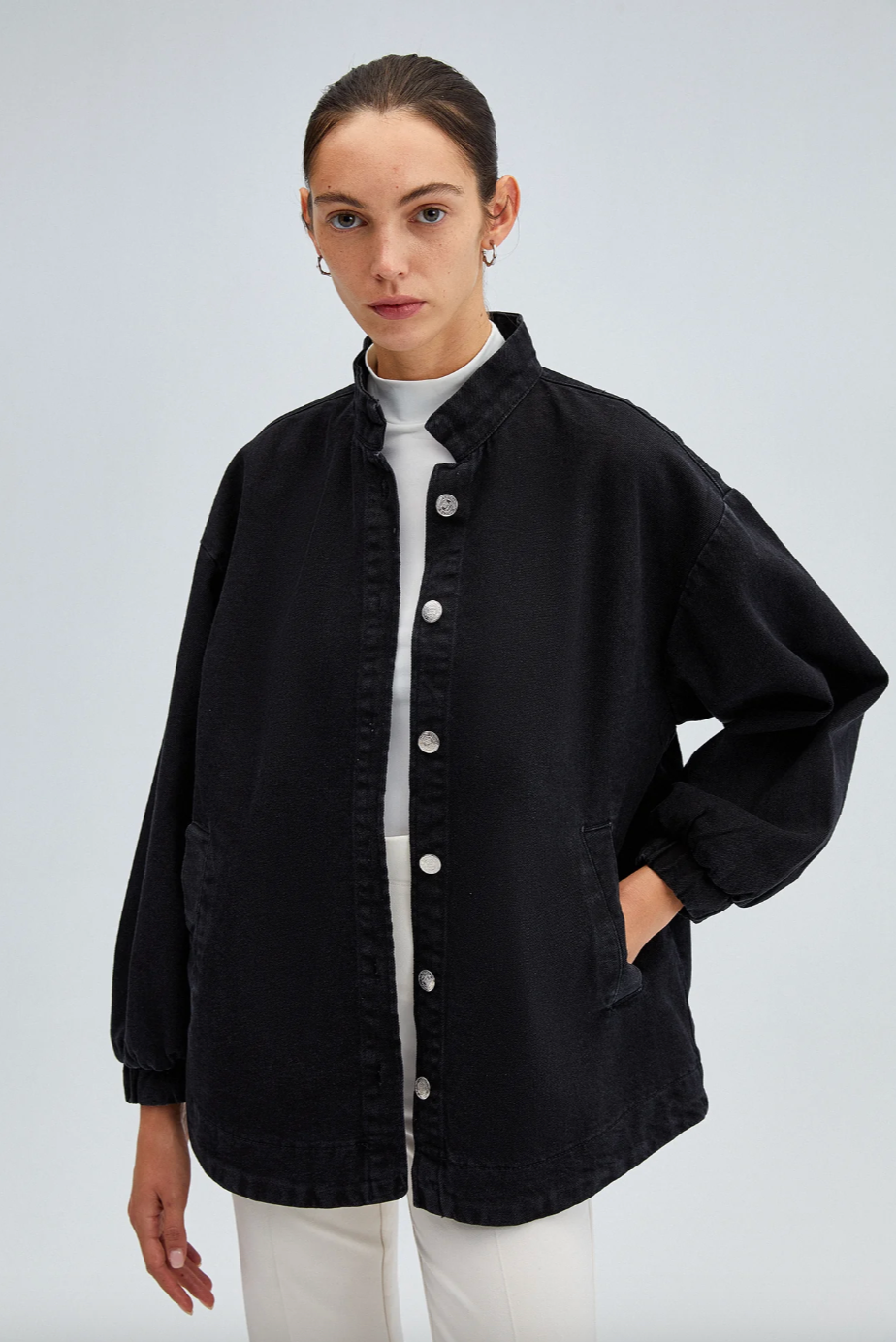 CHAQUETA JEAN OSCURO