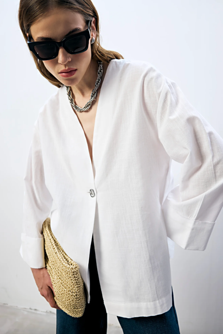 TÚNICA LINO BLANCO