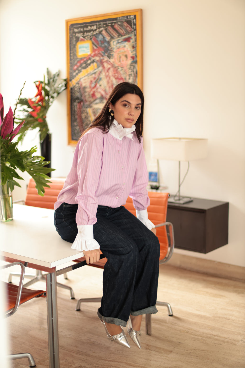 LINA CUELLO BLANCO ROSA