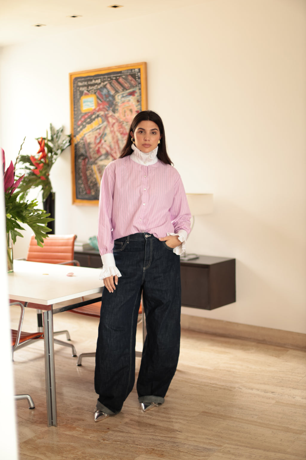 LINA CUELLO BLANCO ROSA