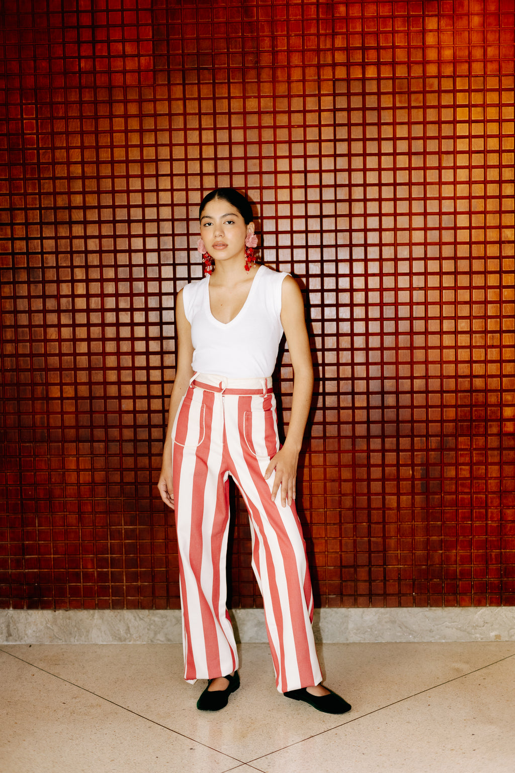 PANTALÓN ALICIA RAYAS RUBÍ
