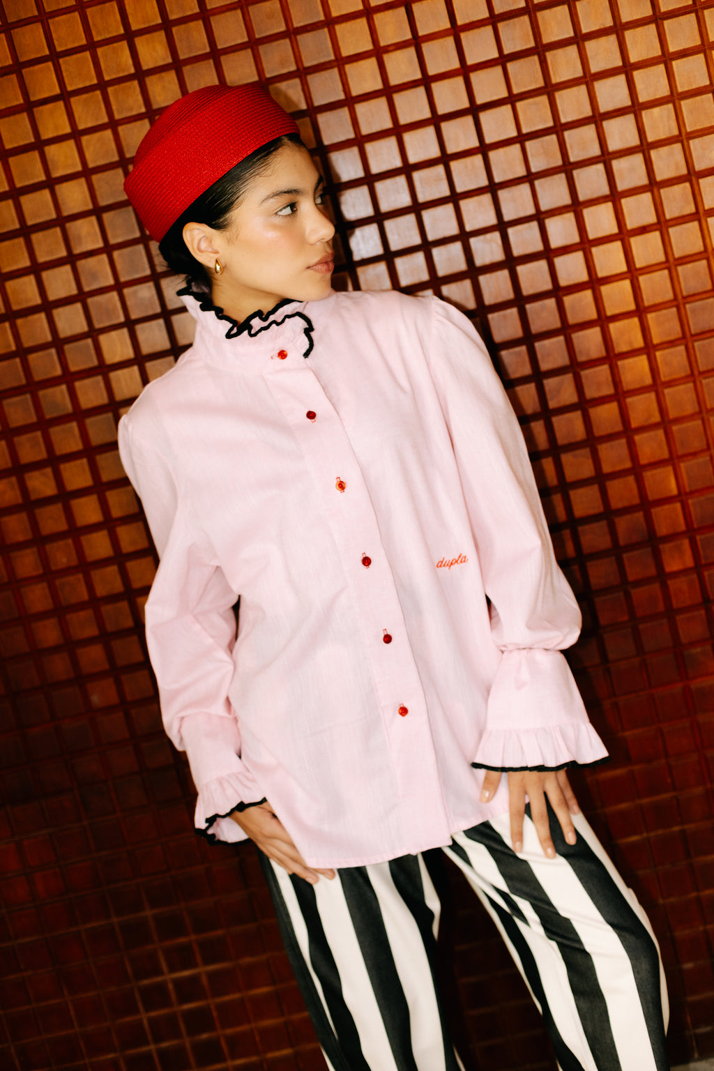 CAMISA LINO LUZ ROSA