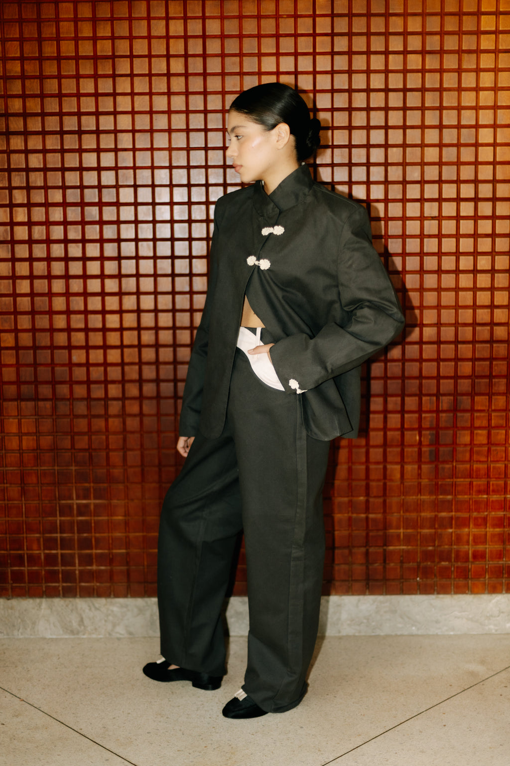 BLAZER ELENA PLOMO
