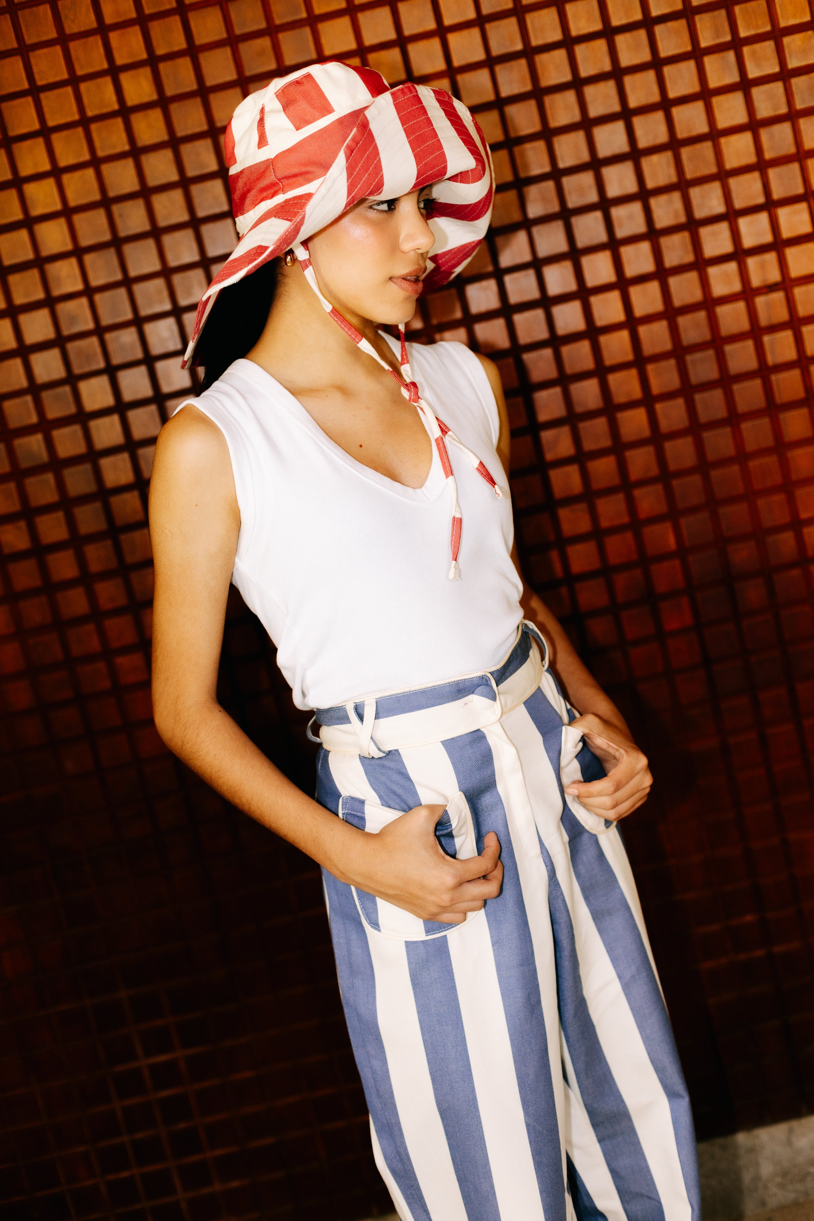 PANTALÓN ALICIA RAYAS OCÉANO