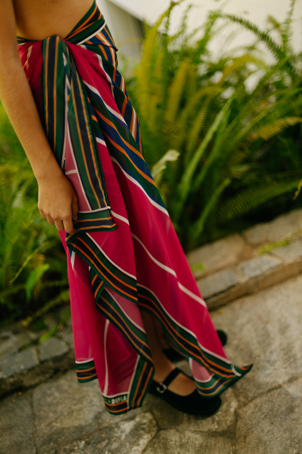 PAREO LIENZO FUCSIA