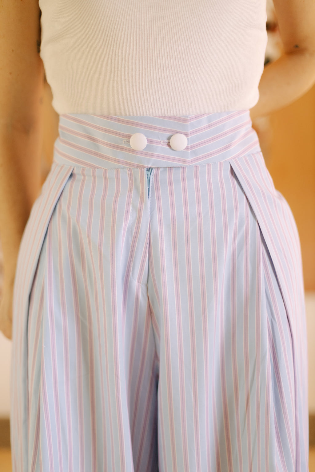 Pantalón Ruth Rayas Azul
