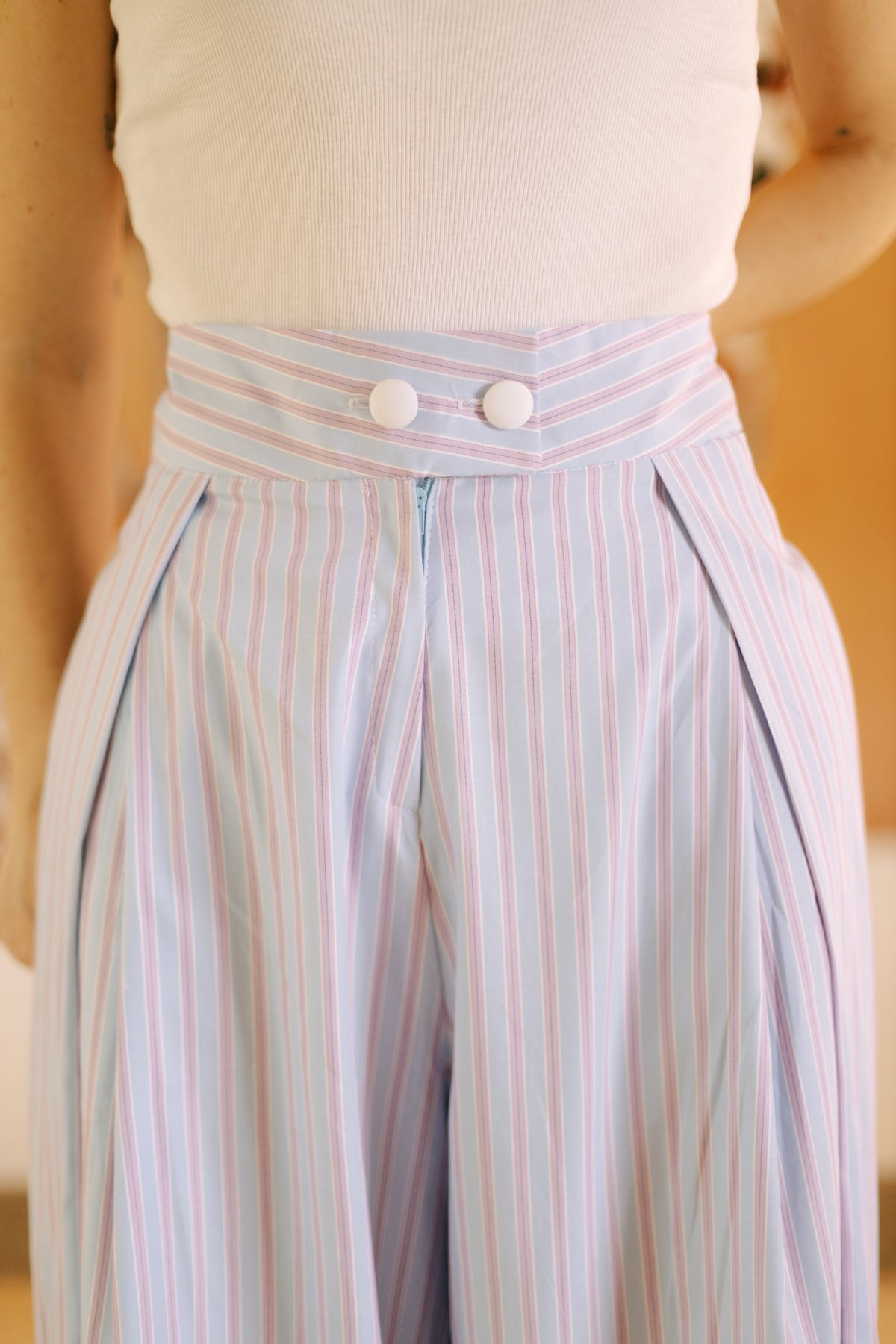 Pantalón Ruth Rayas Azul