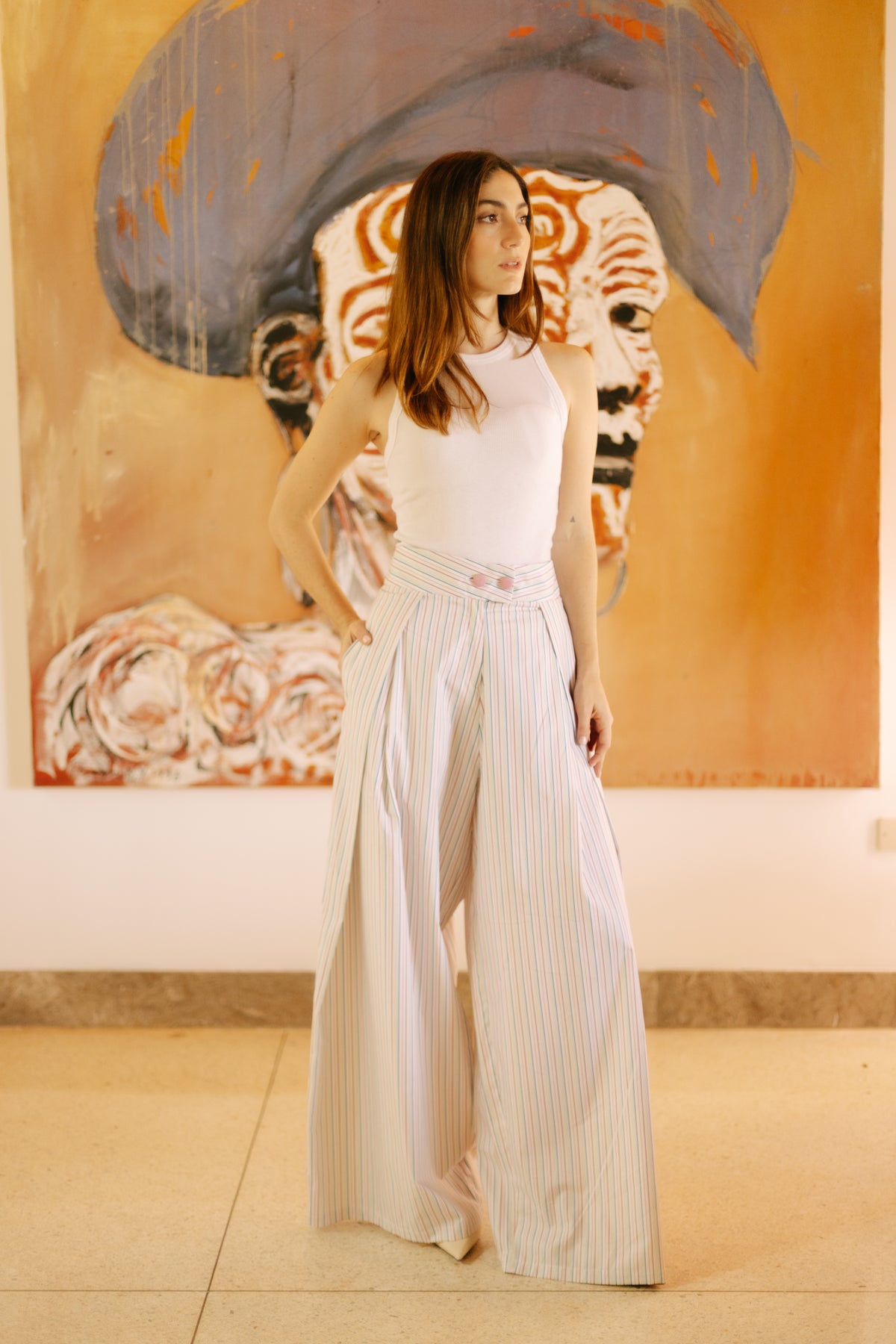 Pantalón Ruth Rayas Multicolor