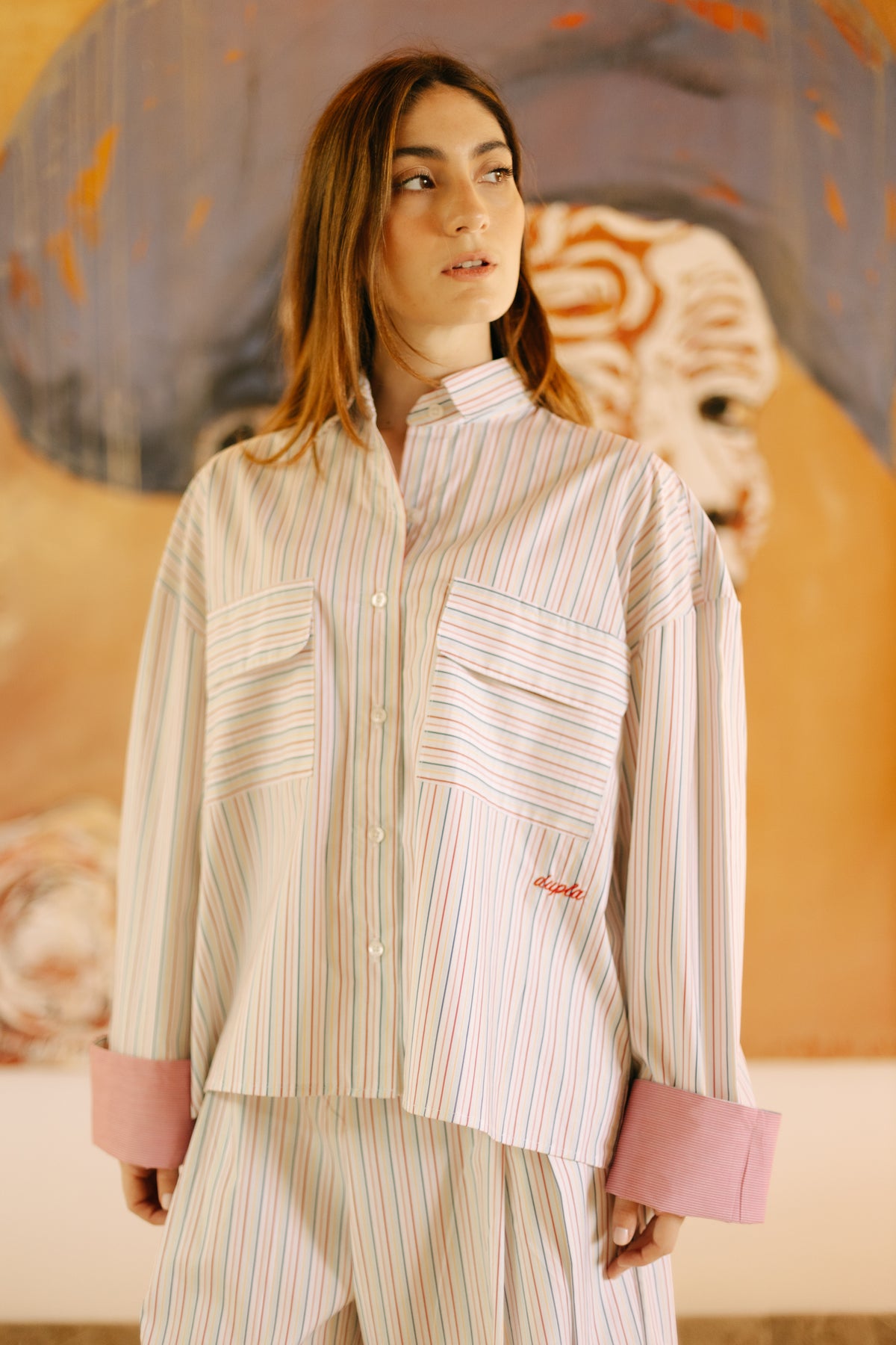 Camisa Ruth Rayas Multicolor