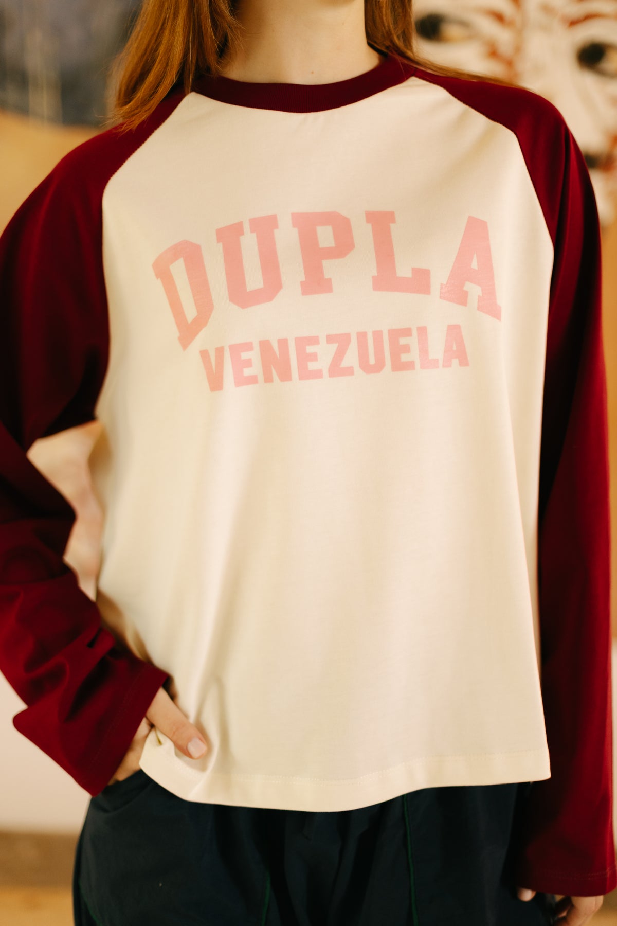 T-shirt Magritte Vinotinto