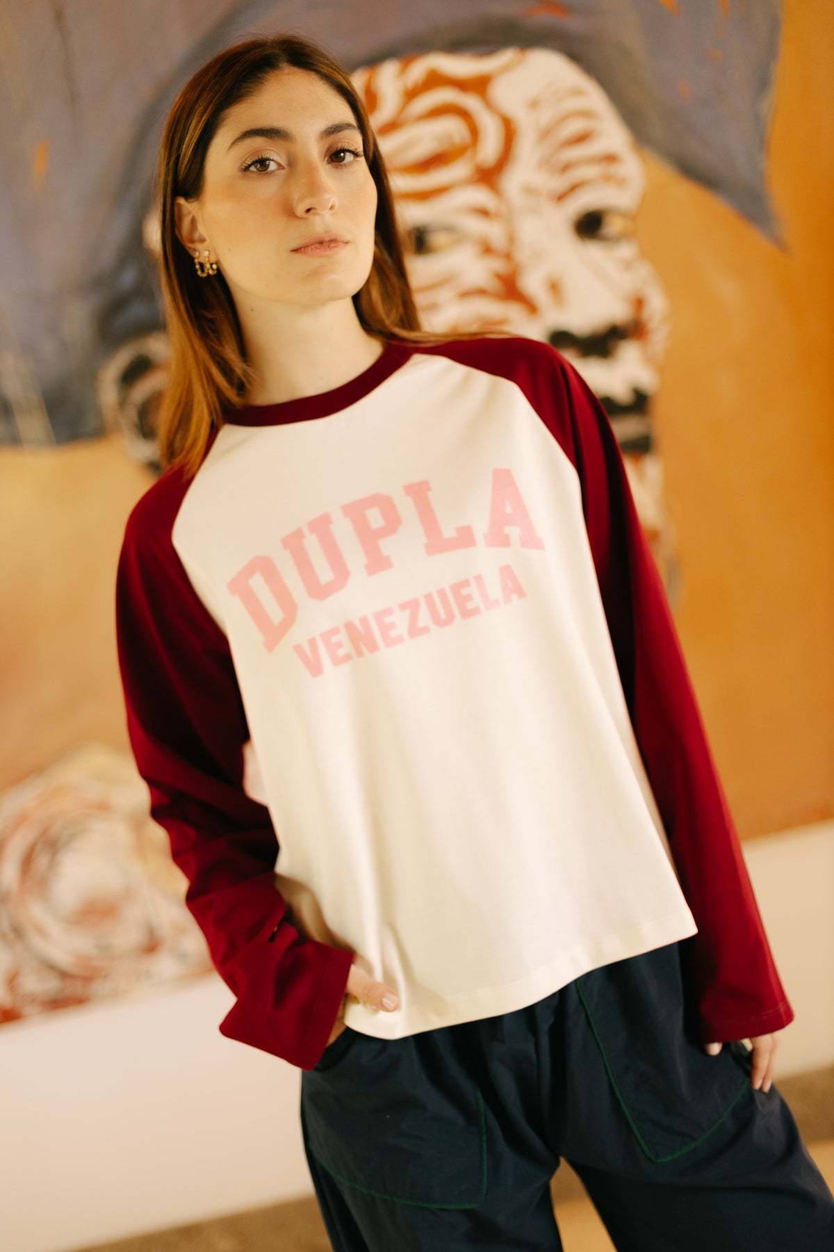 T-shirt Magritte Vinotinto