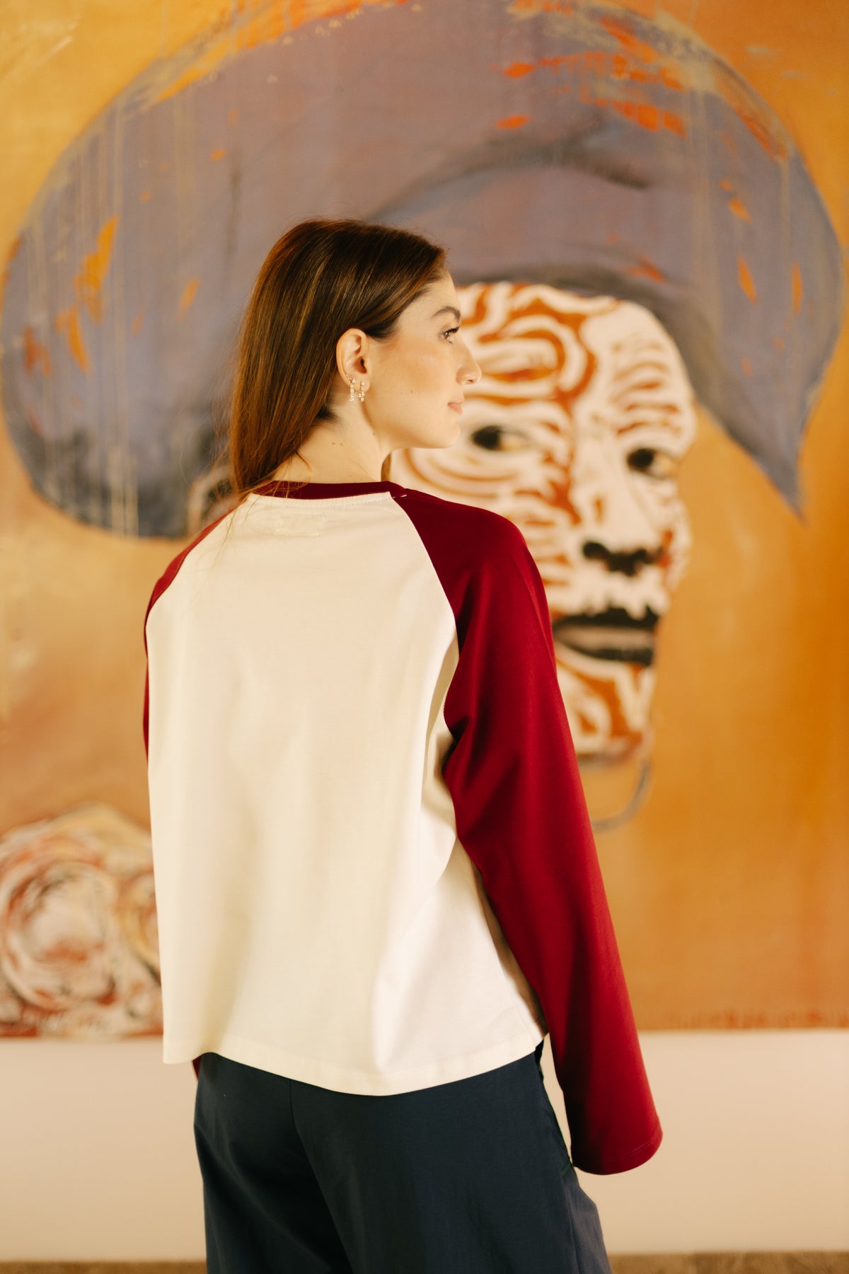 T-shirt Magritte Vinotinto