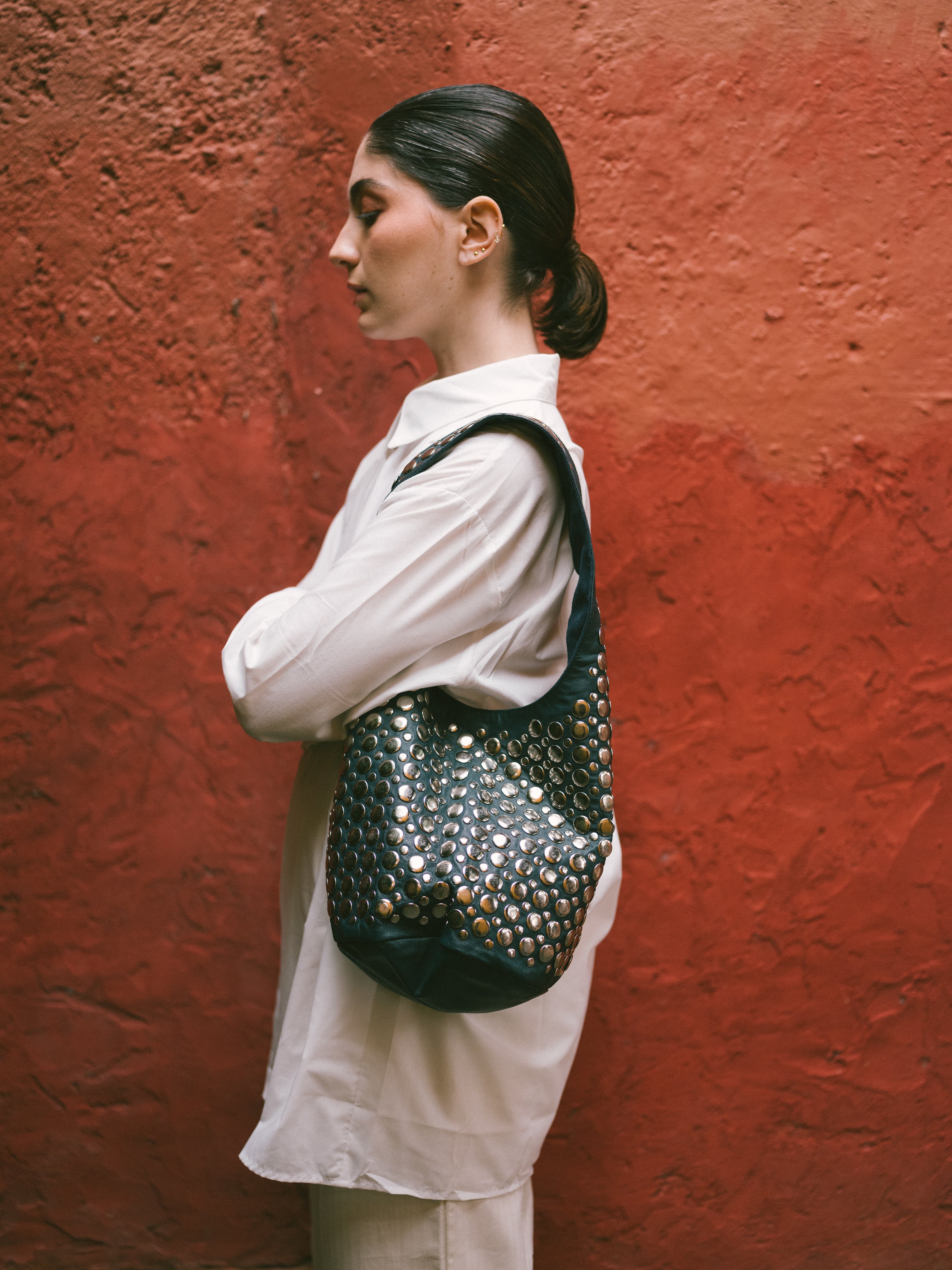 BOLSO "LA PEDRERA" AZUL OSCURO