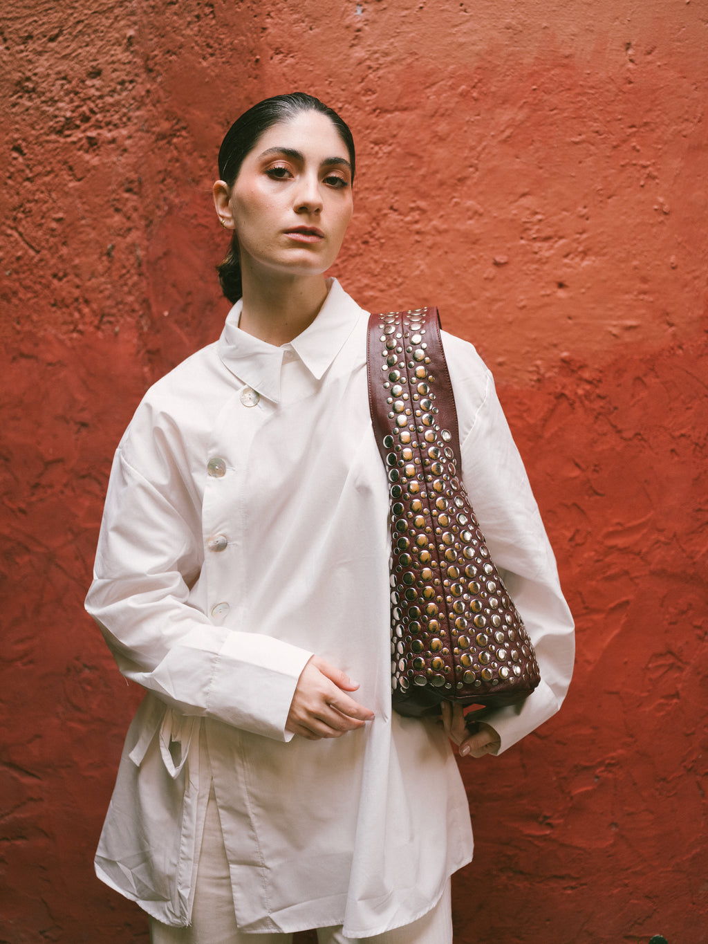 BOLSO "LA PEDRERA" BURDEOS