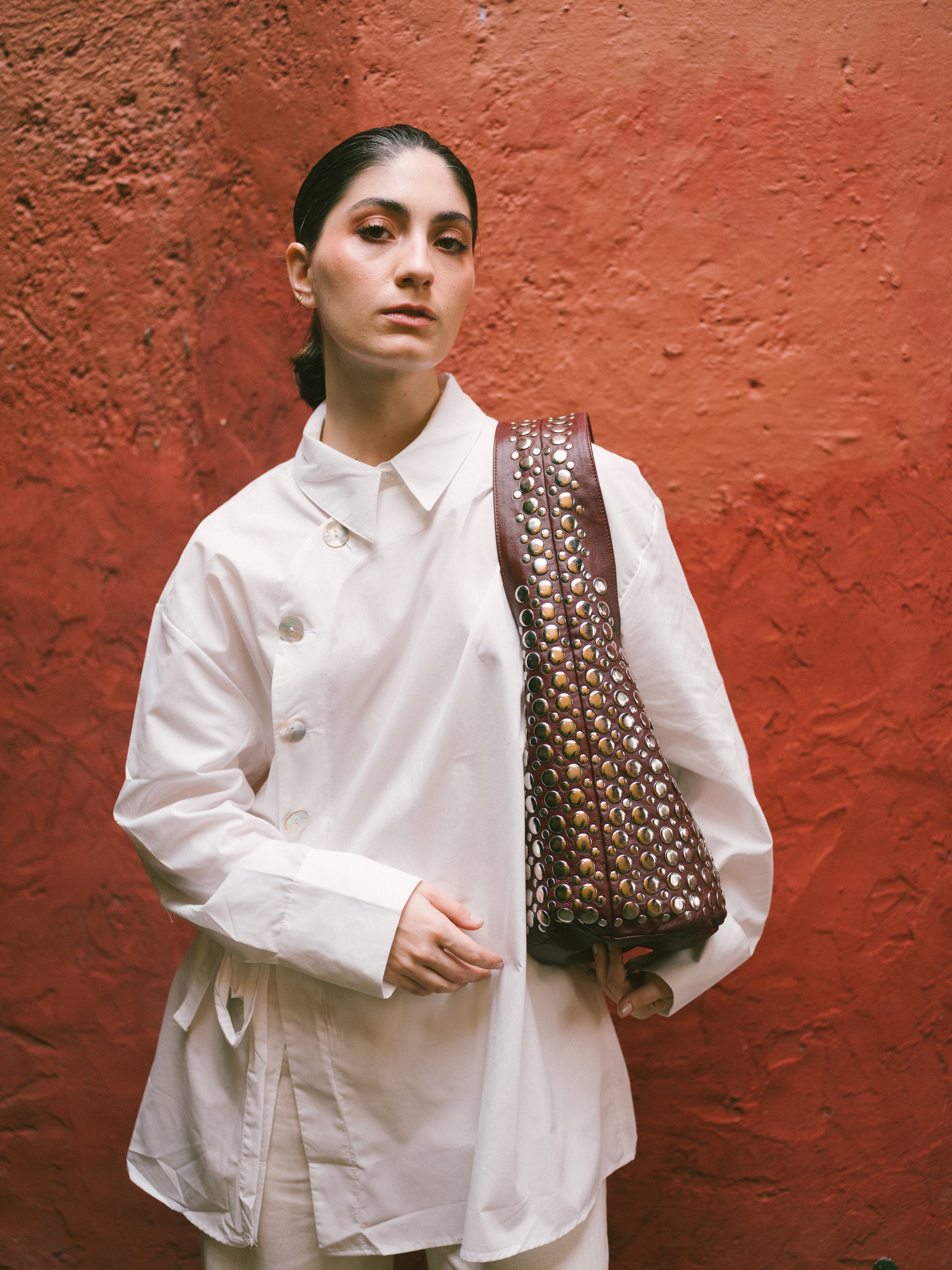 BOLSO "LA PEDRERA" BURDEOS