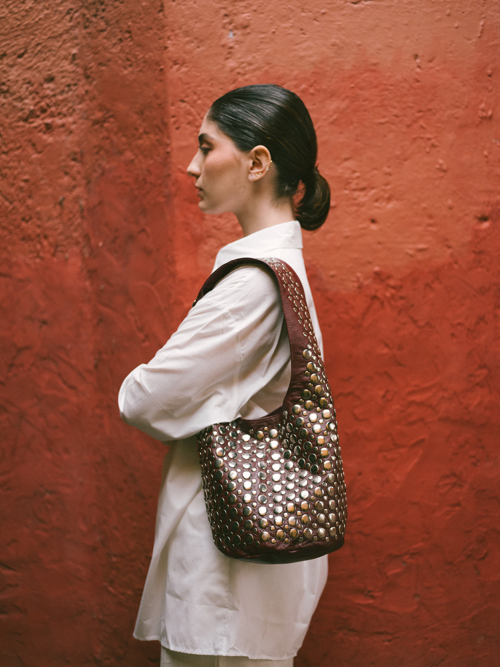 BOLSO "LA PEDRERA" BURDEOS